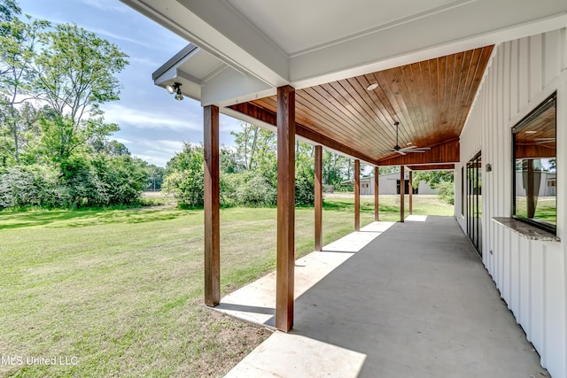 106 Horseshoe Ln, Flora, MS 39071 - view of patio with ceiling fan