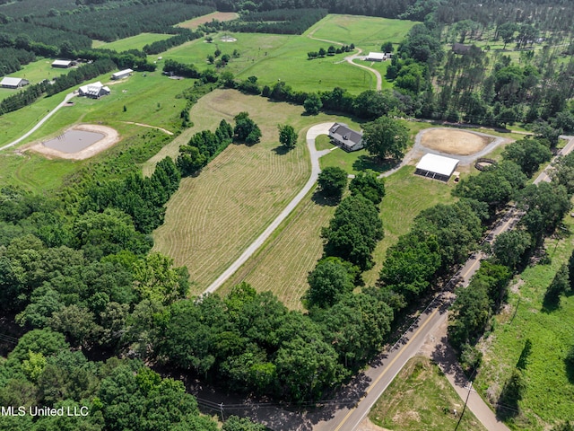 106 Horseshoe Ln, Flora, MS 39071 - aerial view of property and surrounding area with rural landscape and abundant farmland