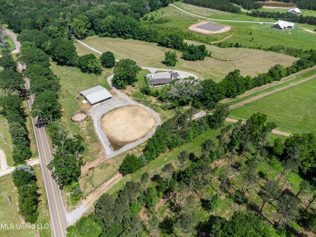 106 Horseshoe Ln, Flora, MS 39071 - aerial overview of property's location featuring rural landscape and abundant farmland