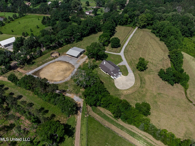 106 Horseshoe Ln, Flora, MS 39071 - aerial view of property's location featuring rural landscape