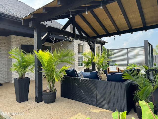 view of patio / terrace with outdoor lounge area