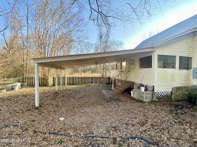 view of home's exterior