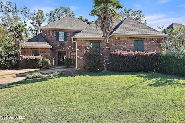 view of property with a front yard