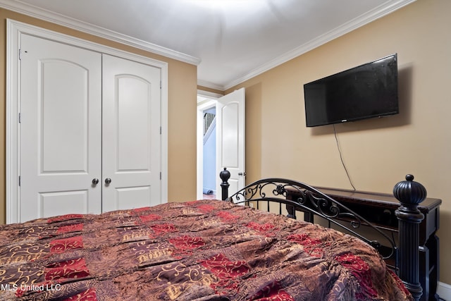 4788 Bon Jour Ln, Nesbit, MS 38651 - bedroom featuring a closet and crown molding