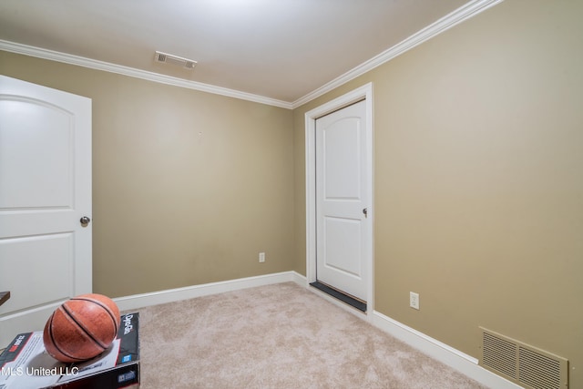 4788 Bon Jour Ln, Nesbit, MS 38651 - workout area featuring crown molding, baseboards, and carpet