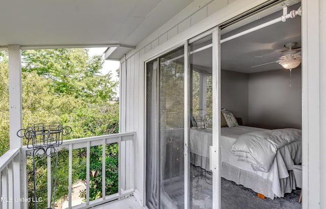 550 Post Rd Unit 116, Ridgeland, MS 39157 - balcony featuring a ceiling fan