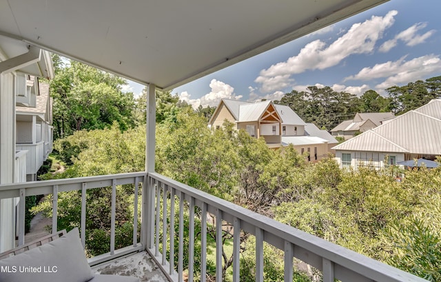 550 Post Rd Unit 116, Ridgeland, MS 39157 - balcony featuring view of scattered trees and a residential view