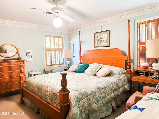 708 Ratliff Ferry Rd, Canton, MS 39046 - carpeted bedroom with ceiling fan