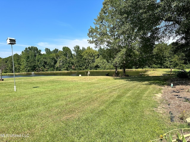 708 Ratliff Ferry Rd, Canton, MS 39046 - view of yard with a water view