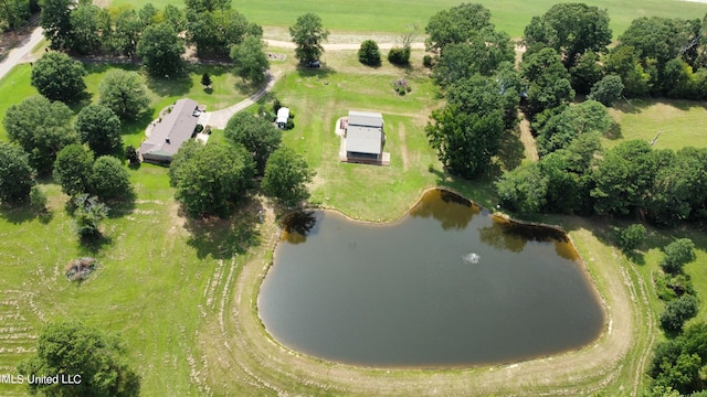 708 Ratliff Ferry Rd, Canton, MS 39046 - birds eye view of property featuring a rural view and a water view