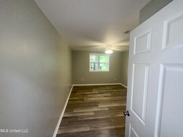 106 Edd Monk St, Mendenhall, MS 39114 - unfurnished room featuring a ceiling fan and dark wood-type flooring