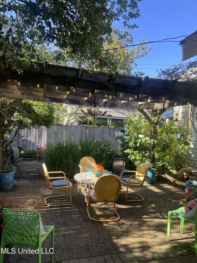 800 Gillespie St, Jackson, MS 39202 - view of patio featuring fence