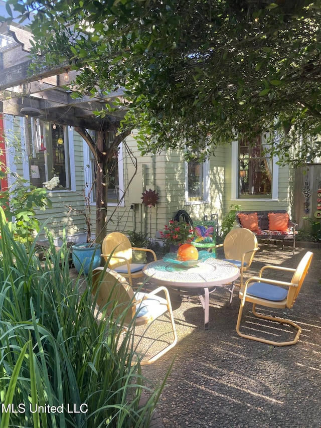 800 Gillespie St, Jackson, MS 39202 - view of patio / terrace featuring a pergola