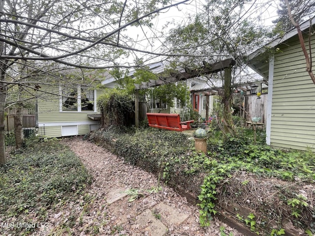 800 Gillespie St, Jackson, MS 39202 - view of yard with fence and an outbuilding