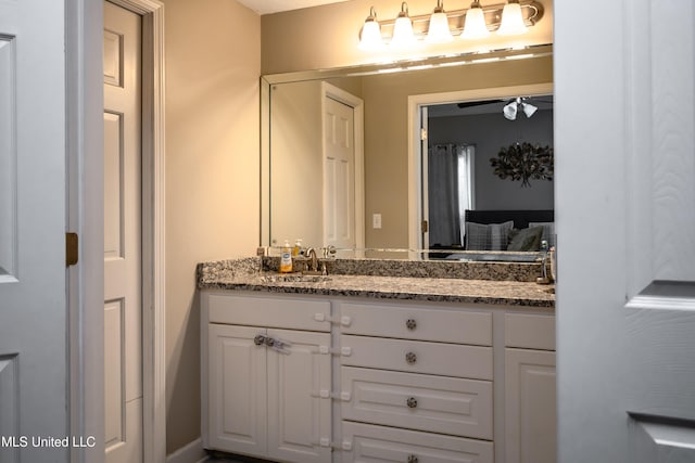 bathroom with vanity