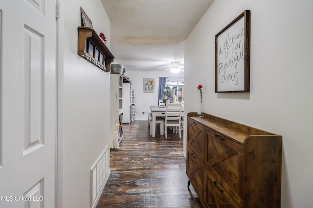 730 Holly Hills Dr, Biloxi, MS 39532 - hallway featuring dark wood-style flooring