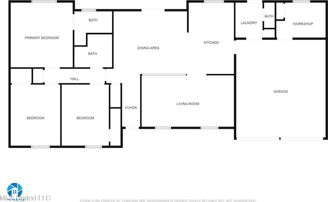 730 Holly Hills Dr, Biloxi, MS 39532 - view of property floor plan