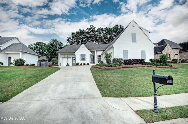 view of front of house with concrete driveway