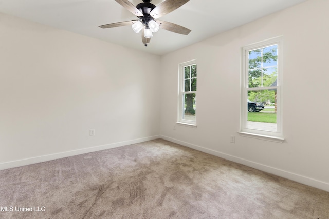 3106 Breezy Hill Ln, Ocean Springs, MS 39564 - spare room with carpet floors and ceiling fan