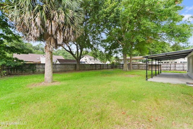 3106 Breezy Hill Ln, Ocean Springs, MS 39564 - fenced backyard with a patio