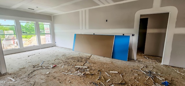 view of unfurnished living room