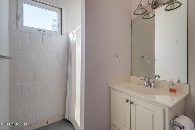 bathroom featuring vanity