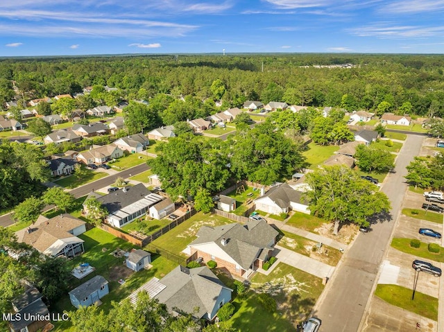 14196 Maple Ct, Gulfport, MS 39503 - aerial view of property's location featuring a heavily wooded area and nearby suburban area