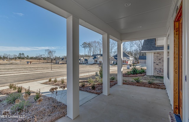603 Cobalt Way, Brandon, MS 39042 - view of patio featuring a residential view and covered porch