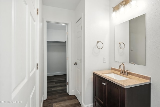 611 E E Lakeshore Dr, Carriere, MS 39426 - bathroom with vanity and wood finished floors