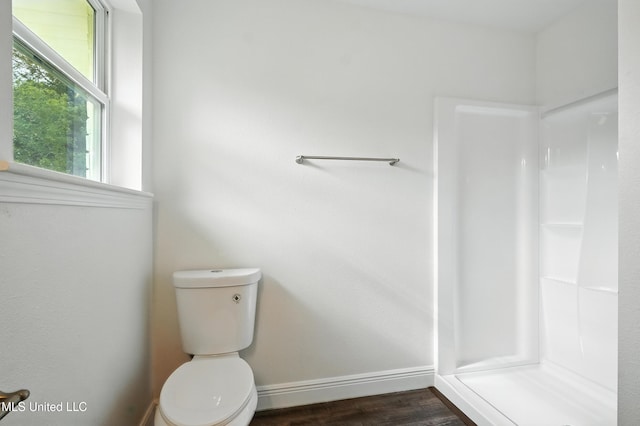 611 E E Lakeshore Dr, Carriere, MS 39426 - bathroom with a shower and wood finished floors