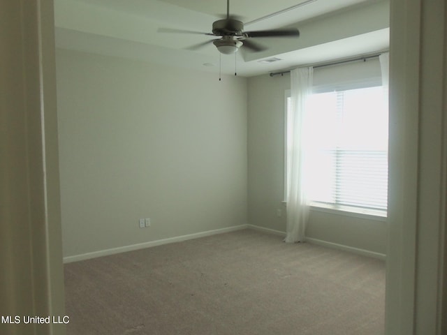 7156 Edgewater Dr, Olive Branch, MS 38654 - empty room with carpet flooring, ceiling fan, and baseboards