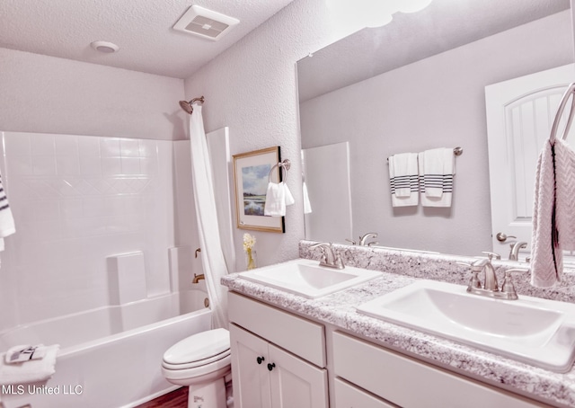 15693 Perdido Dr, Gulfport, MS 39503 - full bath featuring  shower combination, toilet, a sink, and visible vents