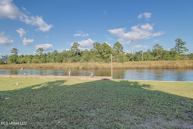 11162 New York St, Bay Saint Louis, MS 39520 - view of green lawn with a water view