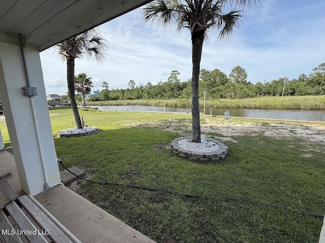 11162 New York St, Bay Saint Louis, MS 39520 - view of green lawn with a water view