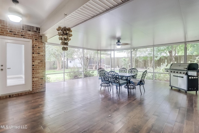 view of sunroom / solarium