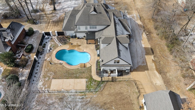 birds eye view of property