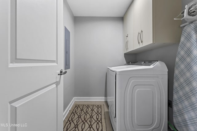 2060 Beach Blvd Unit 102, Biloxi, MS 39531 - laundry area featuring cabinet space, washing machine and dryer, and tile patterned floors
