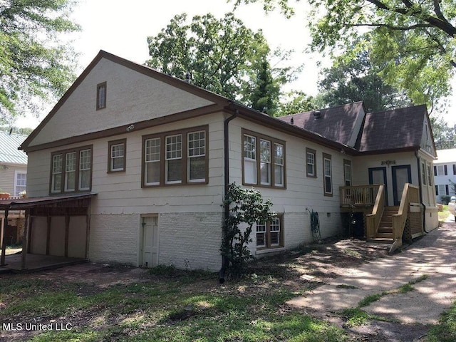 view of rear view of house