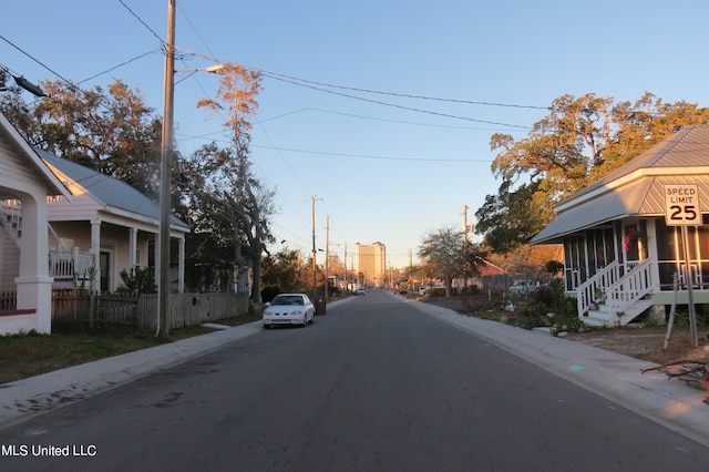 view of road