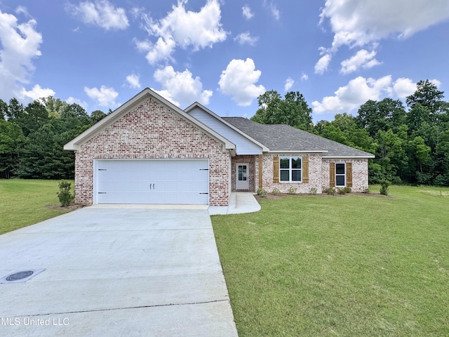 213 Dolly Ln, Magee, MS 39111 - single story home featuring brick siding, concrete driveway, and a front yard
