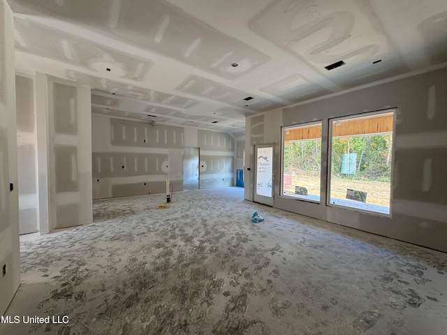 view of unfurnished living room