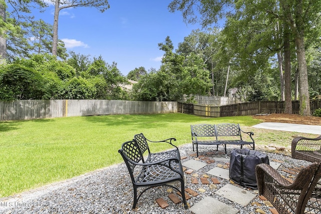 view of patio / terrace with a fenced backyard