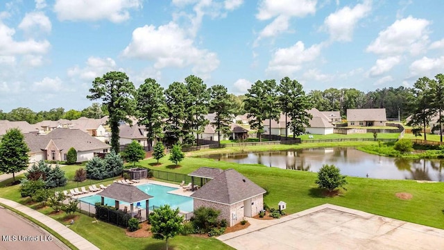 132 Freeland Ln, Clinton, MS 39056 - aerial view of residential area with a large body of water and a pool area