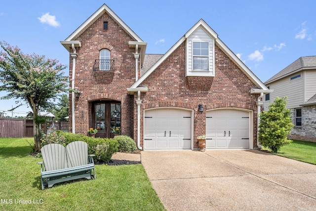 3841 Chateau Cv, Ocean Springs, MS 39564 - traditional-style home featuring brick siding and concrete driveway