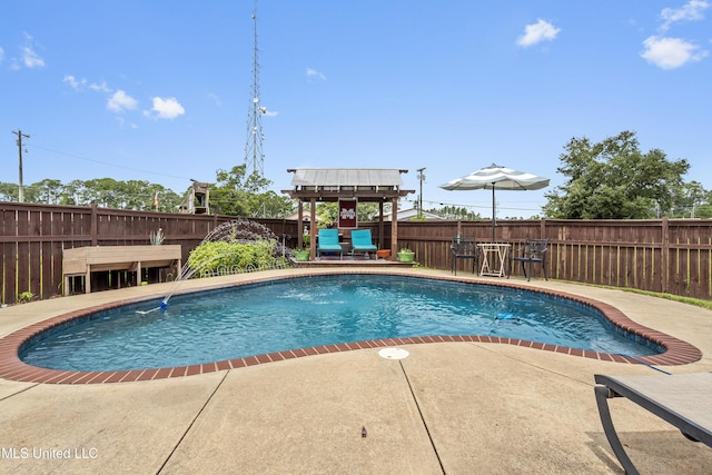 3841 Chateau Cv, Ocean Springs, MS 39564 - view of pool featuring a fenced backyard and a patio area