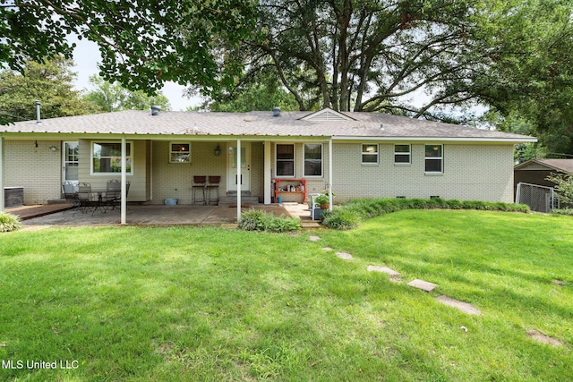 530 Oakhurst Dr, Hernando, MS 38632 - back of property featuring brick siding and a patio area
