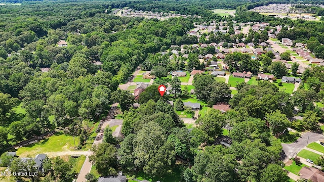 530 Oakhurst Dr, Hernando, MS 38632 - aerial view of property and surrounding area with a forest and nearby suburban area