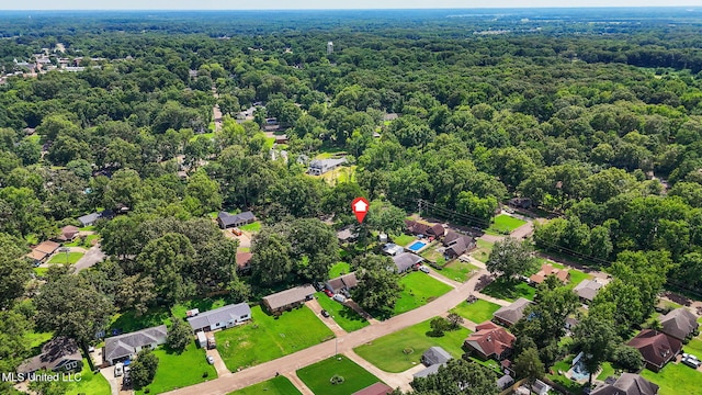530 Oakhurst Dr, Hernando, MS 38632 - aerial overview of property's location with a forest