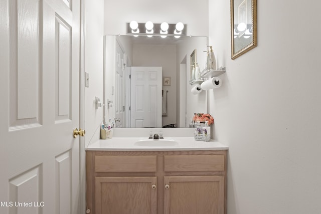 bathroom featuring vanity