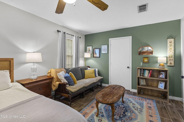 7012 Copper Cv, Ridgeland, MS 39157 - bedroom with wood finish floors, baseboards, and ceiling fan
